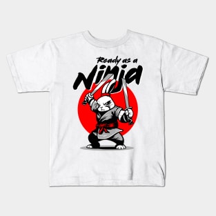 Ready as a Ninja Kids T-Shirt